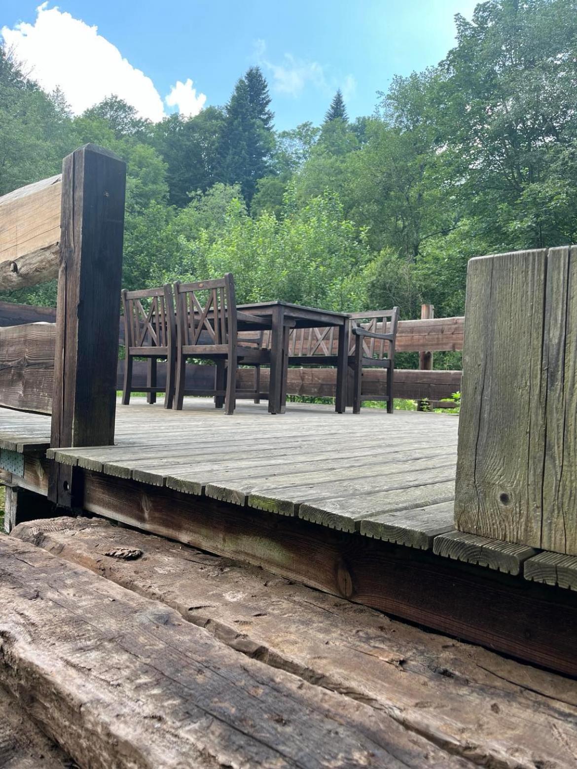 Pod Dobrym Adresem- Domek Nad Stawem Cisna Exteriör bild